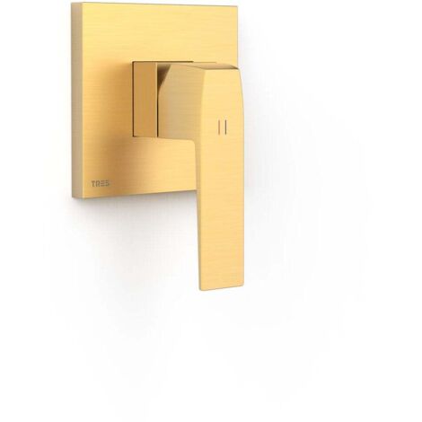 Pièce apparente pour boîtier encastré 1 voie Rapid-box Or Mat 24K - TRES 20227810OM