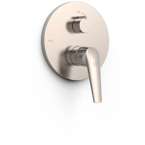 Pièce apparente pour boîtier encastré Rapid-box 2 voies Acier - TRES 28128110AC