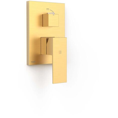 Pièce apparente pour boîtier encastré Rapid-box 2 voies Or Mat 24K - TRES 10628110OM