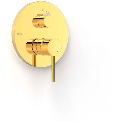 Pièce apparente pour boîtier encastré Rapid-box 2 voiesPièce apparente Or 24K - TRES 26228110OR