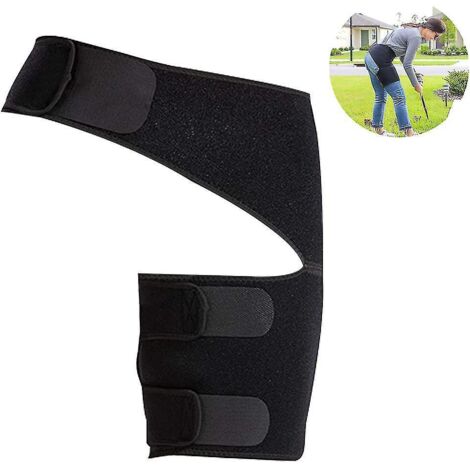 pièce - Attelle de soulagement de la sciatique - Bande de compression pour cuisse et ischio-jambiers - Stabilisateur pour l'aine et l'articulation en cas de déchirure du labrum et de douleur au nerf s
