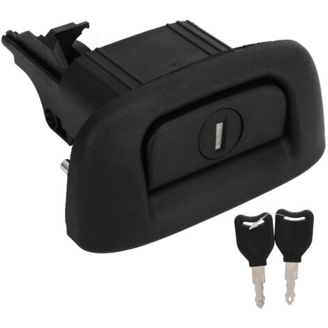 [Pièce Automobile] + Serrure de Hayon de Carrosserie Trunk Boot avec 2 Clés Anti-Intempéries ABS Noir 7700431773 pour Platina