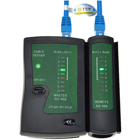 Piece Black RJ11 RJ12 RJ45 Network Cable Tester ISDN Network Cable Tester Patch Cable Tester