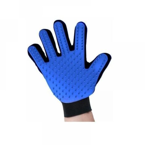 Piece (blue) Anti-hair grooming gloves, floating pet brush, dog bath massage comb YMYNY