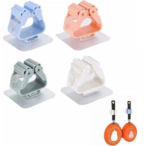 Piece Broom Holder for Wall Mounting, Broom Holder for Wall Mounting, Self-Adhesive Broom Holder for Wall Mounting, Self-Adhesive Broom Holder for Wall Mounting for Kitchen, Garden, Garage, Office, YM