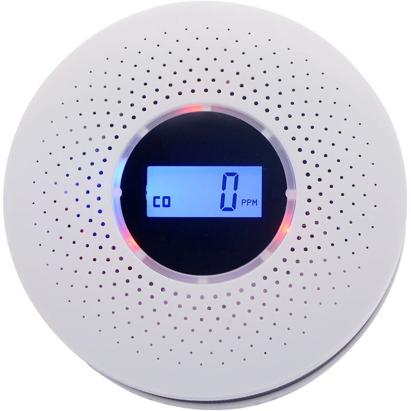 Piece Carbon Monoxide Detector, Smoke Detector, Home Carbon Monoxide Alarm, Low Power High Accuracy lcd Digital Display, 2 in 1 Smoke and Carbon