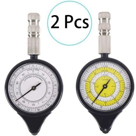 Pièce Carte Télémètre Odomètre Boussole Multifonctionnelle Curvimètre Appareil, Opisomètre, Curvimètre, Calculateur de Distance Carte Mesureur Boussole Randonnée Camping pour Survie en
