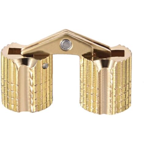 Piece cylindrical hinge, invisible hinge for door, cabinet, 8 mm open angle 180°