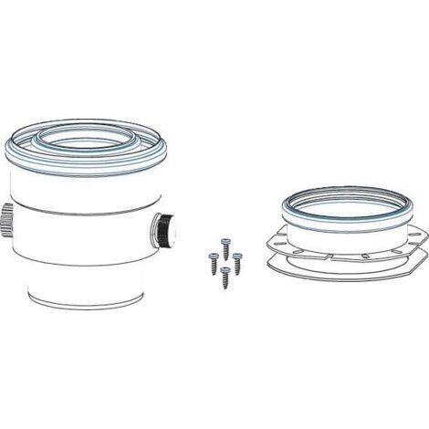 Pièce d'adaptation cheminée pour CONDENS 4500 ELM LEBLANC 7716900718