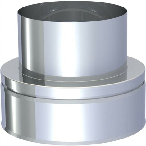 Pièce d'adaptation D1 à E1 conduit de fumée Ø 150 mm