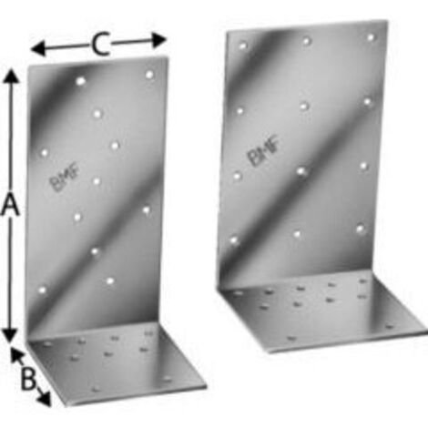 Piece d'angle 60416 164 x 84 x 4,0 x 60 mm galvanise a chaud (tzn)