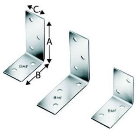 Piece d'angle aus Lochblechen 2,0mm 40 x 60 x 2,0 x 25 mm galvanise a chaud (tzn)