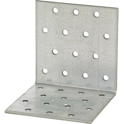 Piece d'angle en tole perforee 2,5 mm 60x80x60mm