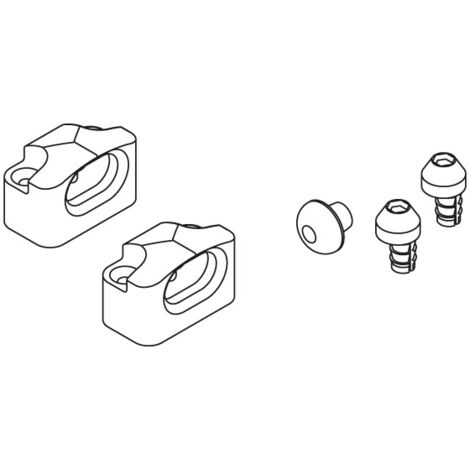 Pièce de centrage pour clipo 16-26-36 - Décor : Anthracite - Matériau : Plastique - HAWA