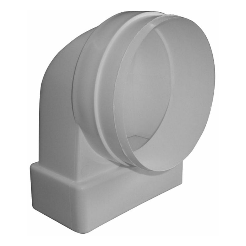 Pièces de déviation avec manchon 100 blanc, manchon : 114x58mm - 66866 - Upmann