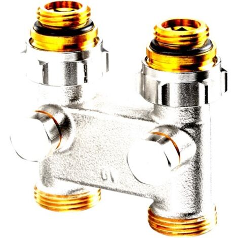 Pièce de déviation OV avec fermeture, passage 50 mm, filetage 1/2 Z AG x 3/4 Z AG