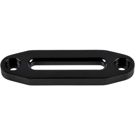 Pièce de guindeau en aluminium avec guide-câble intégré et protecteur, système d’enroulement précis, entraxe des fixations : 152 mm, couleur noire-lsw