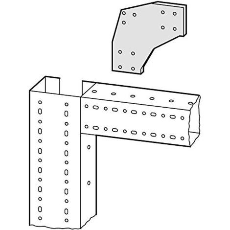 Pièce de jonction d'angle pour profilé de châssis-support système CI EATON EVB-ID