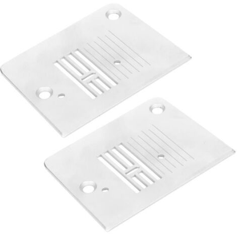 Pièce de Machine à coudre, plaque d\'aiguille de Machine à coudre durable multifonction 2 pièces, fer pour Machine à coudre à