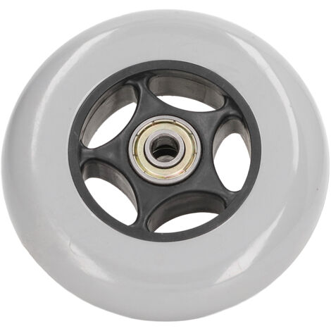 Pièce de rechange de roulette de marcheur à faible bruit en caoutchouc de roue de fauteuil roulant 4in pour le déambulateur gris