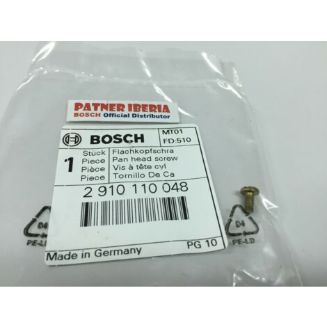 Pièce de rechange d’origine BOSCH 2910110048 Vis à tête plate