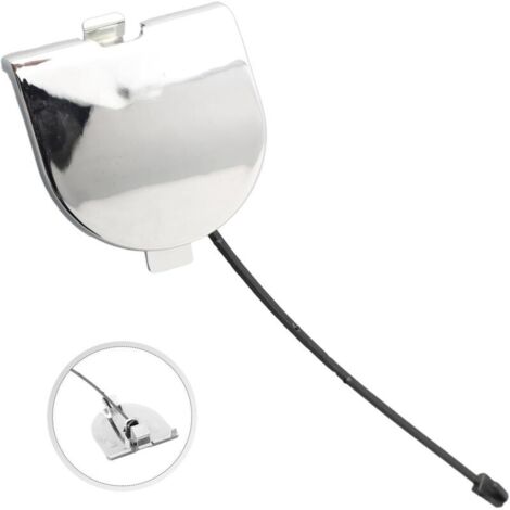 Pièce de rechange pour crochet de remorquage de remorque pour Fiat 500 - Chrome 2007-2012 - Compatible avec OEM 735455393 - Installation facile - Accessoire de rechange