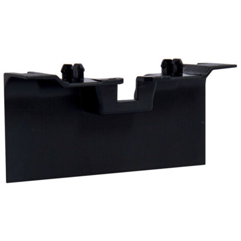 Pièce de recouvrement de support d'appareillage pour plinthe SL20080 noir HAGER SL20080AF9011