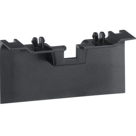 Pièce de recouvrement de support d'appareillage pour plinthe SL20115 noir (SL20115AF9011)