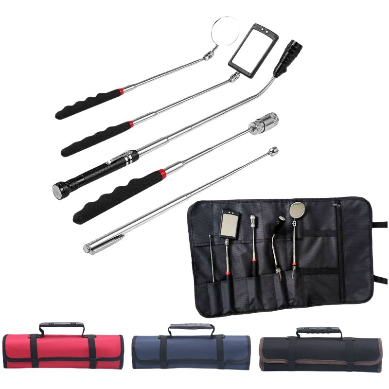 Pièce de remplacement du kit de ramassage télescopique avec miroir d'inspection réglable par rotation à 360° de la tige de ramassage.