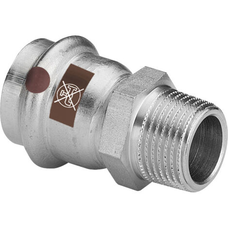 Pièce de transition avec SC Temponox 1711 en acier inoxydable 28 mm x R1/2