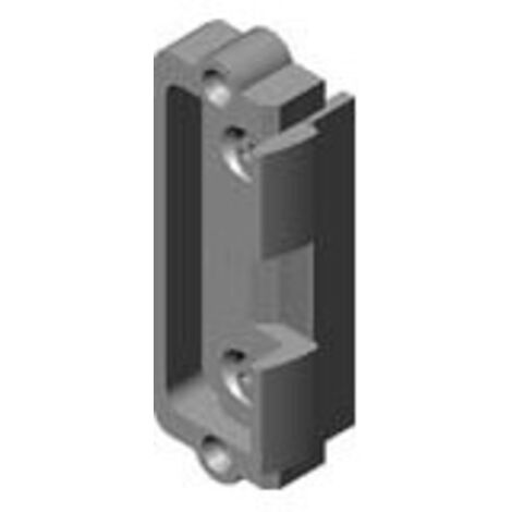 Pièce de verrouillage HT 115 – Dimensions 60x22x15mm – Butée 9x3,5mm – Surface zinc brillant – Compatible avec perforation E-opener – KFV