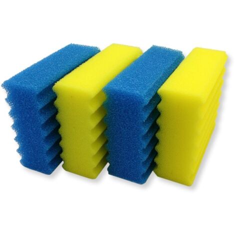 Ahlsen CPF2500 Lot De 4 éponges Filtrantes Pour Bassin - Mousse De Filtration Efficace Faciles A Nettoyer Et A Remplacer Eponges Filtrantes Biologiques Fiabilite Toute Lannee Solution Dentretien 84202682