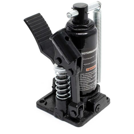Wiltec – Vérin hydraulique de moto – Charge max 2 tonnes – Capacité de levage 400mm – Support de montage robuste pour ateliers