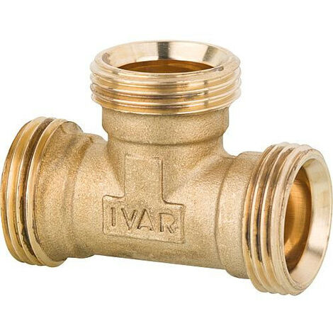 Pièce en T filetage mâle filetage mâle filetage mâle 3 eurocône laiton poli