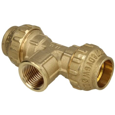 Pièce en Té 63 mm  2’’ FF  63 mm  pour tuyaux PE