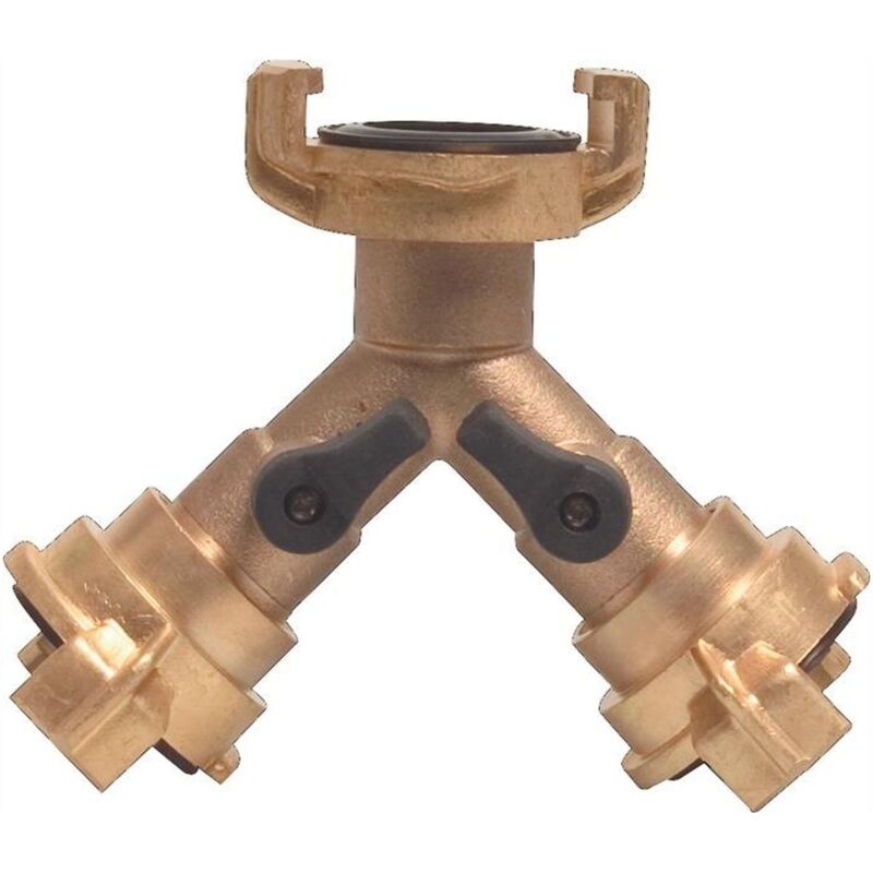 Pièce en y de raccord rapide laiton taille du tuyau 9,5-38 mm fermeture du robinet