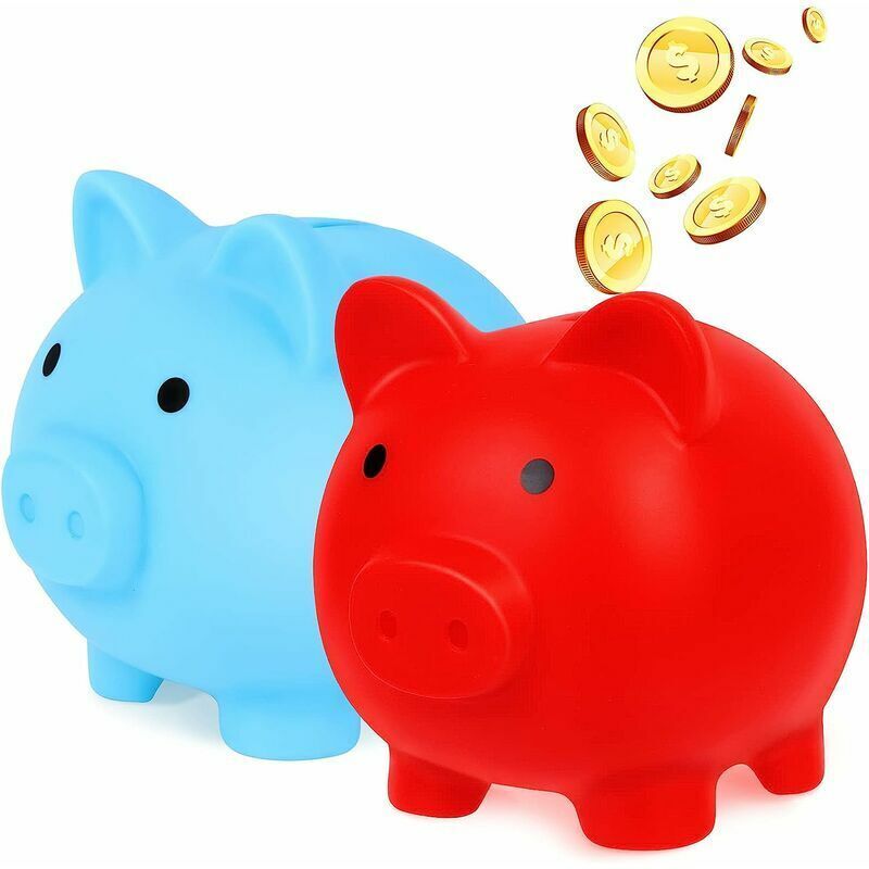 Piece Mignonne Tirelire Cochon en Plastique Tirelire Adulte Tirelire Cochon Tirelire Tirelire en Plastique pour Garçons Filles Enfants (Moyen)