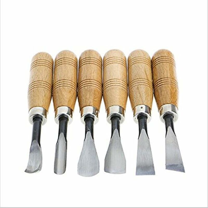 Piece Professional diy Art Craft Wood Gouges Hand Carbon Steel Wood Carving Chisel Tools Knife Set