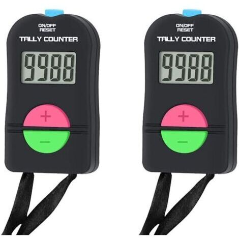 Piece Small Digital Tally Counter, Electronic Manual Add/Subtractor Clicker, Hand Tally Counter for Golf Sport