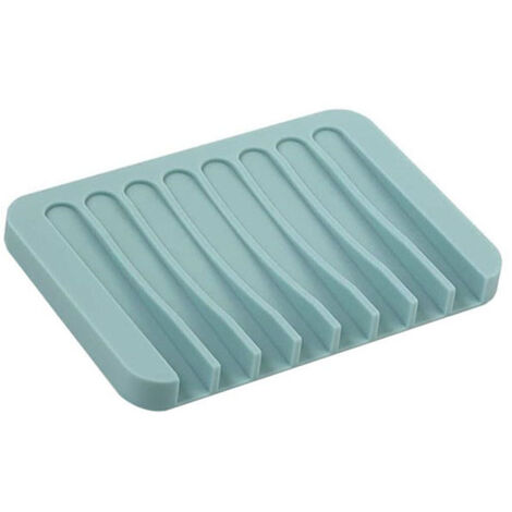 Piece Soap Dish, Soap Holder, Bathroom Soap Dish, Silicone Soap Dish, Kitchen Soap Dish, Shower Soap Dish, for Bathroom, Kitchen (Blue)