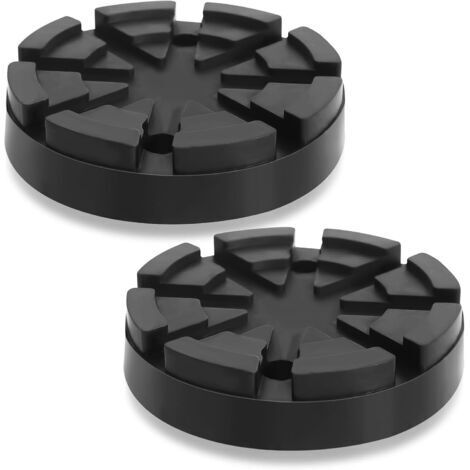 Pieces 125mm Rubber Jack Pads, Rubber Blocks for Lifting Jacks, Anti-Slip Design, Rubber Pads for Car Jacks