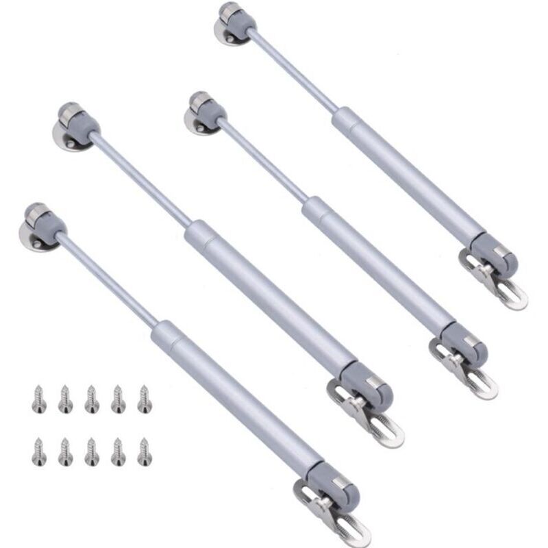 pieces 200N gas spring, Elescopic Soft Close Strut Lift Stay Gas Spring Cabinet Hinges for Kitchen Cabinet Door Handle Toy Box Hinge