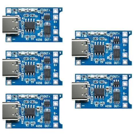 Pièces 5V 1A TYPE-C 18650 Module de Chargeur de Batterie au Lithium avec Protection de Charge Double Fonction TP4056