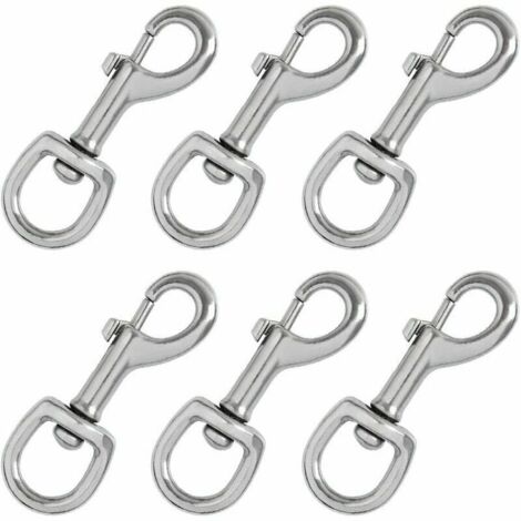 pièces 60 kg mousquetons pivotants, crochets de collier de chien pivotants, mousquetons pivotants en alliage de fer à cheval pour porte-clés Paracord 550
