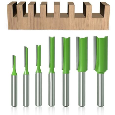pièces 6mm tige fraise droite fraise droite pour outil de travail du bois en carbure de bois 3mm 4mm 5mm 6mm 8mm 10mm 12mm