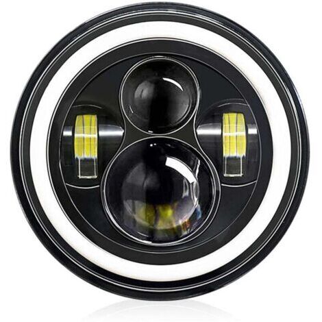 pièces 7 pouces voiture moto phare LED avec DRL/clignotant/feux de croisement/feux de route 7 ''phare rond 6000K 140W IP67 étanche,de dyk.Trywise