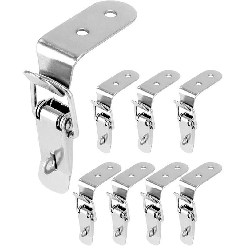 Pieces 76mm Lever Latch, Angle Fixing Tension Lock for Trunk Closure and Trailer Side Wall Closure