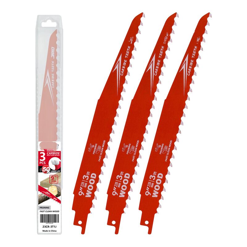 pièces 9 pouces 3T coupe durable bois dur résineux dents en carbure lame de scie alternative alliage lame de scie alternative