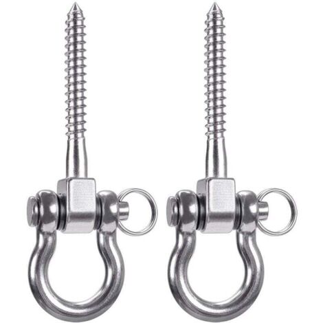 Pieces 900KG Capacity 304 Stainless Steel Ceiling Hook, Suspension Trainer Hanging Kit for Hanging Chair, Hanging Lamp, Hammock, Punching Bag, Bridle Trainer