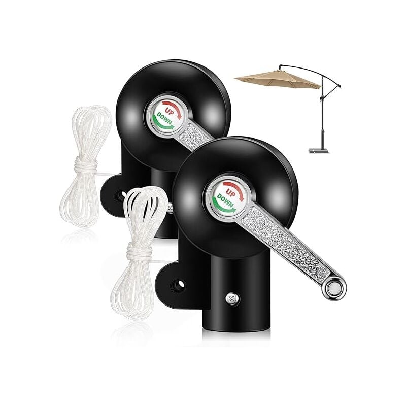 Pièces Accessoires de Parasol de Patio Pièces de Rechange de Parapluie Extérieur Support Robuste Remplacement de Manivelle de Parapluie pour Parasol